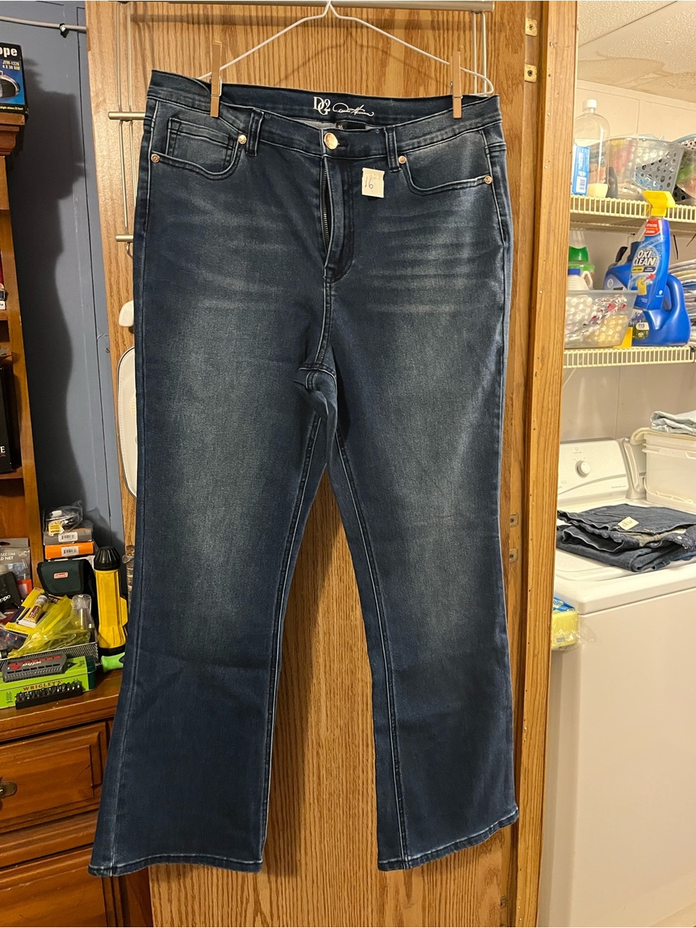 DG2 by Diane Gilman Indigo Mid-Rise Boot Cut Jeans